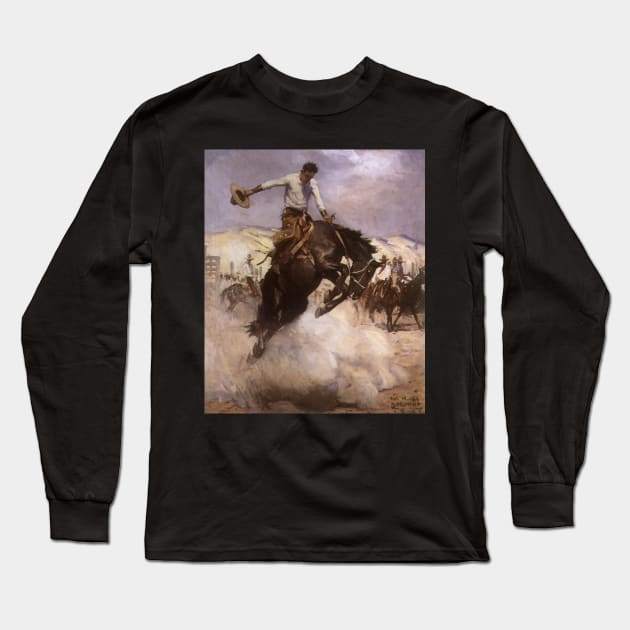 Breezy Riding by Koerner Long Sleeve T-Shirt by MasterpieceCafe